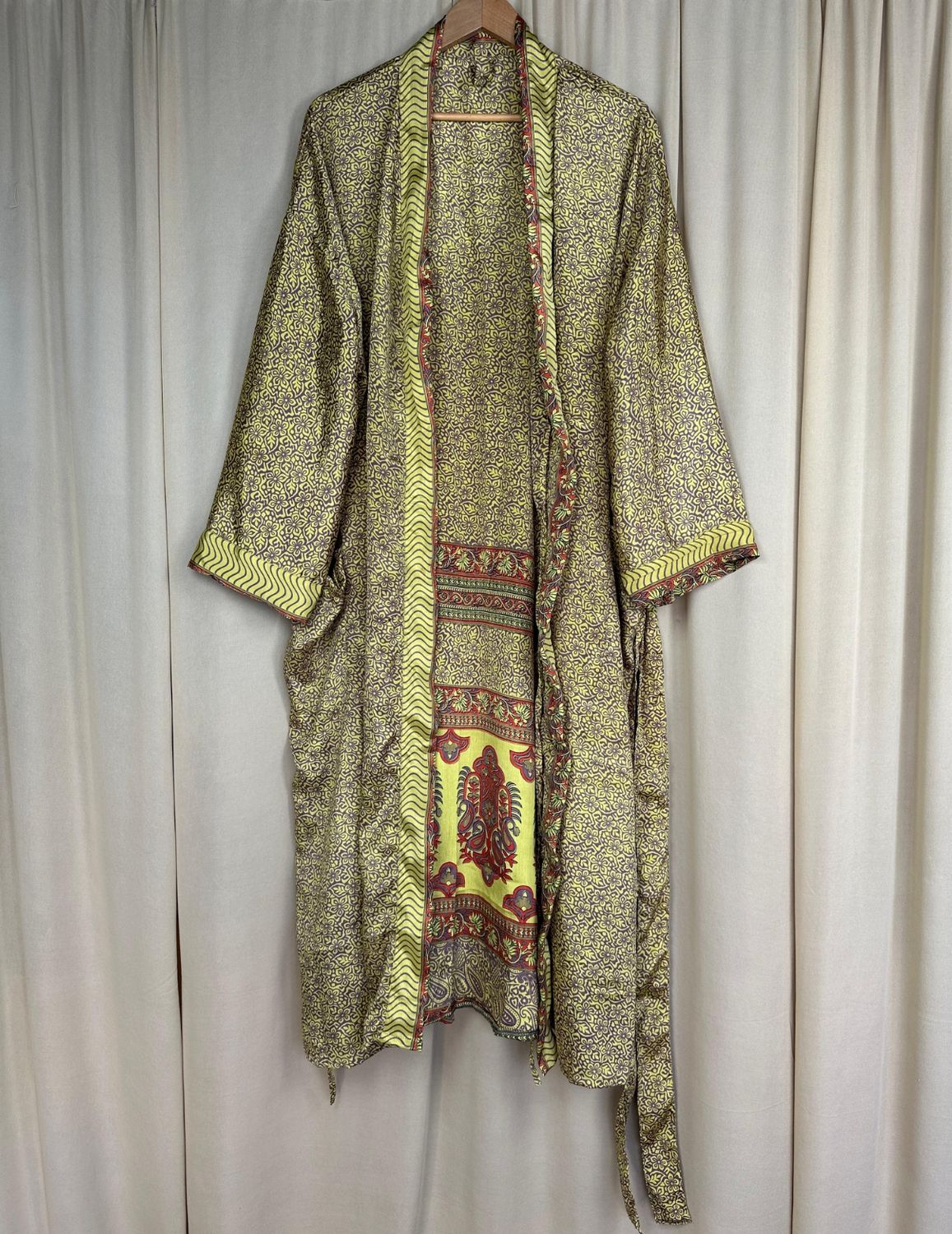 Recycled Silk Long Robe No. 22