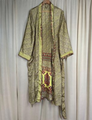 Recycled Silk Long Robe No. 22