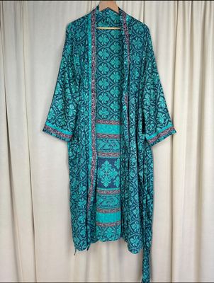 Recycled Silk Long Robe No. 20