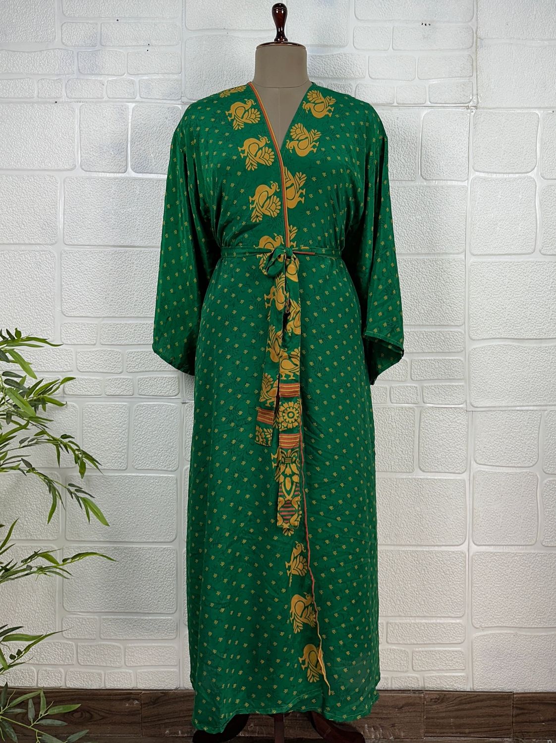Recycled Silk Long Robe No. 9
