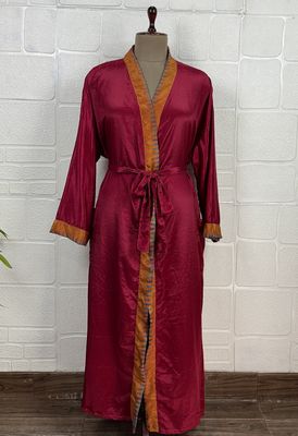 Recycled Silk Long Robe No. 13