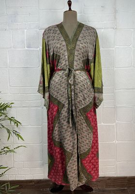 Recycled Silk Long Robe No. 15