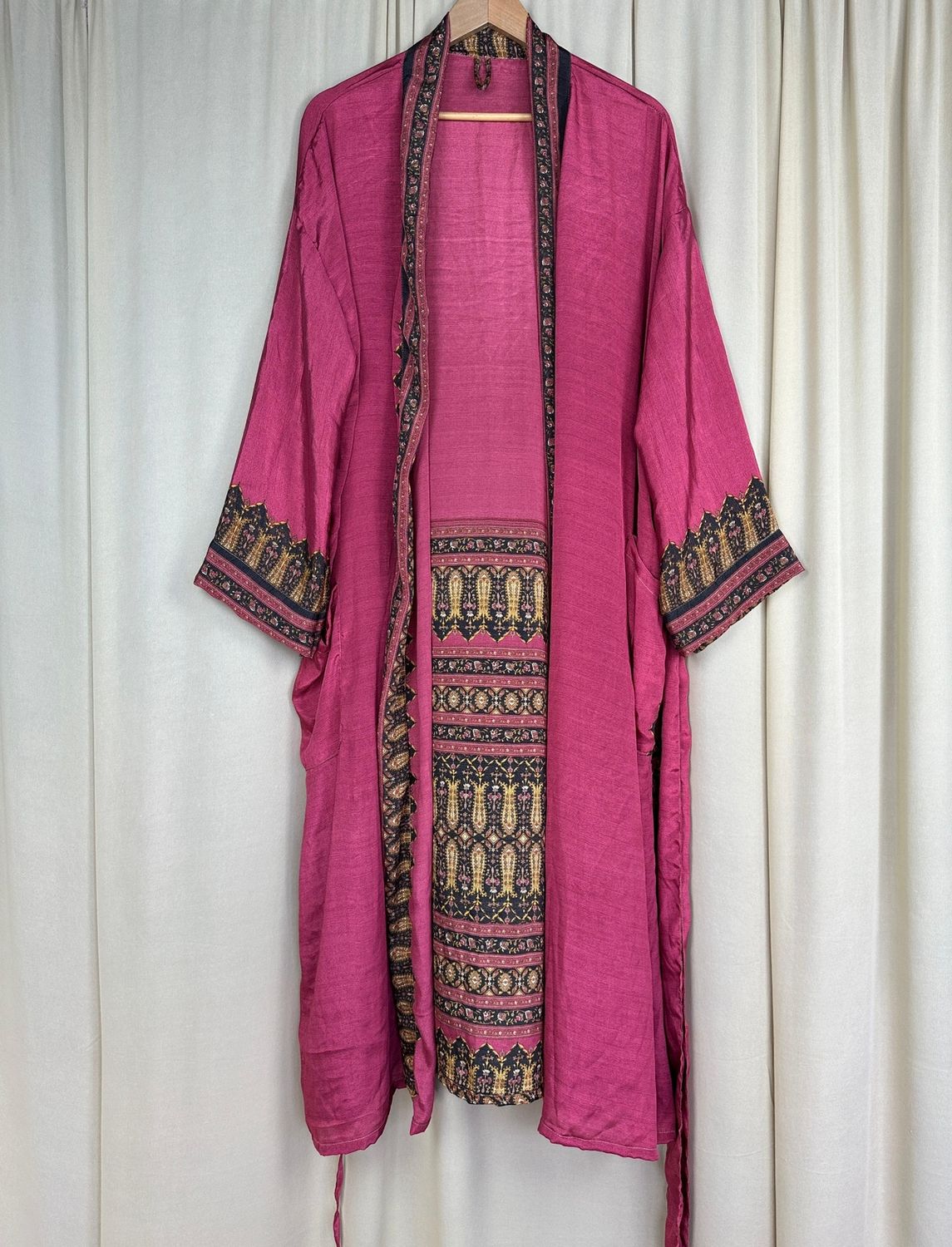 Recycled Silk Long Robe No. 23