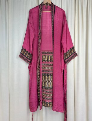 Recycled Silk Long Robe No. 23