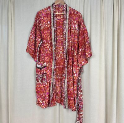 Recycled Silk Short Robe No. 4