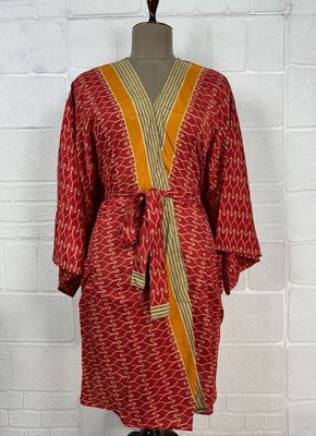 Recycled Silk Short Robe No. 2