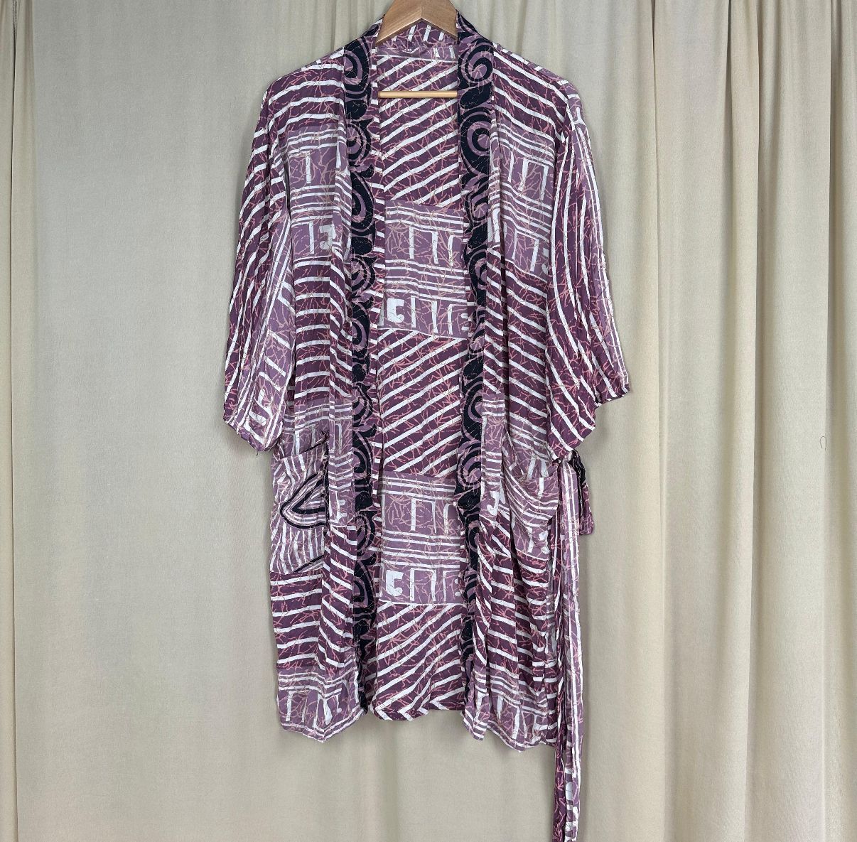 Recycled Silk Short Robe No. 6