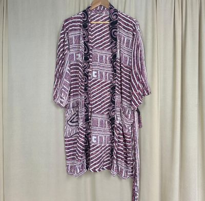 Recycled Silk Short Robe No. 6