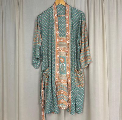 Recycled Silk Short Robe No. 3