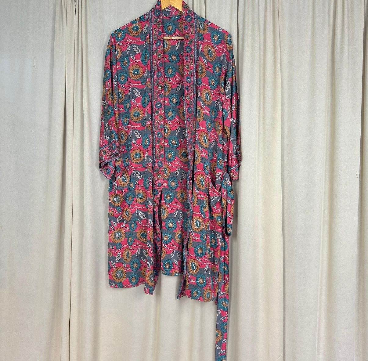 Recycled Silk Short Robe No. 5