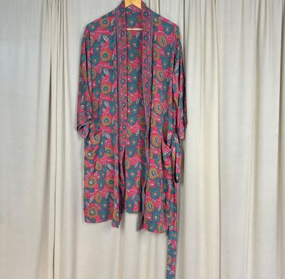 Recycled Silk Short Robe No. 5