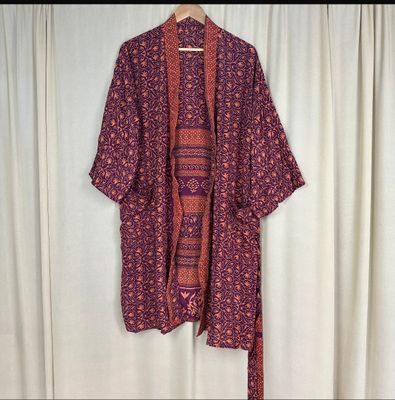 Recycled Silk Short Robe No. 7