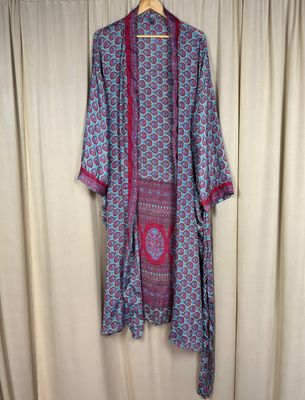 Recycled Silk Long Robe No. 17