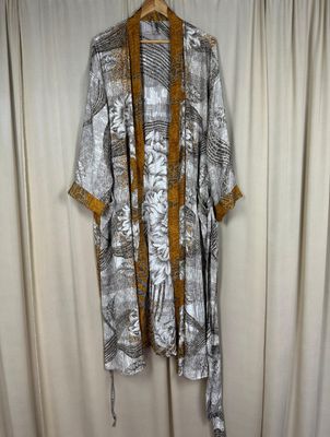 Recycled Silk Long Robe No. 18