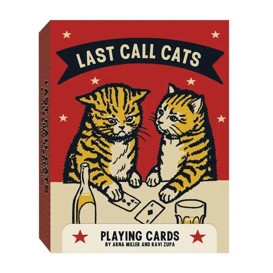 Last Call Cats Playing Cards