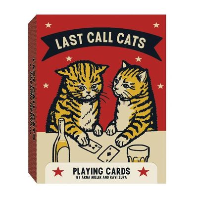 Last Call Cats Playing Cards