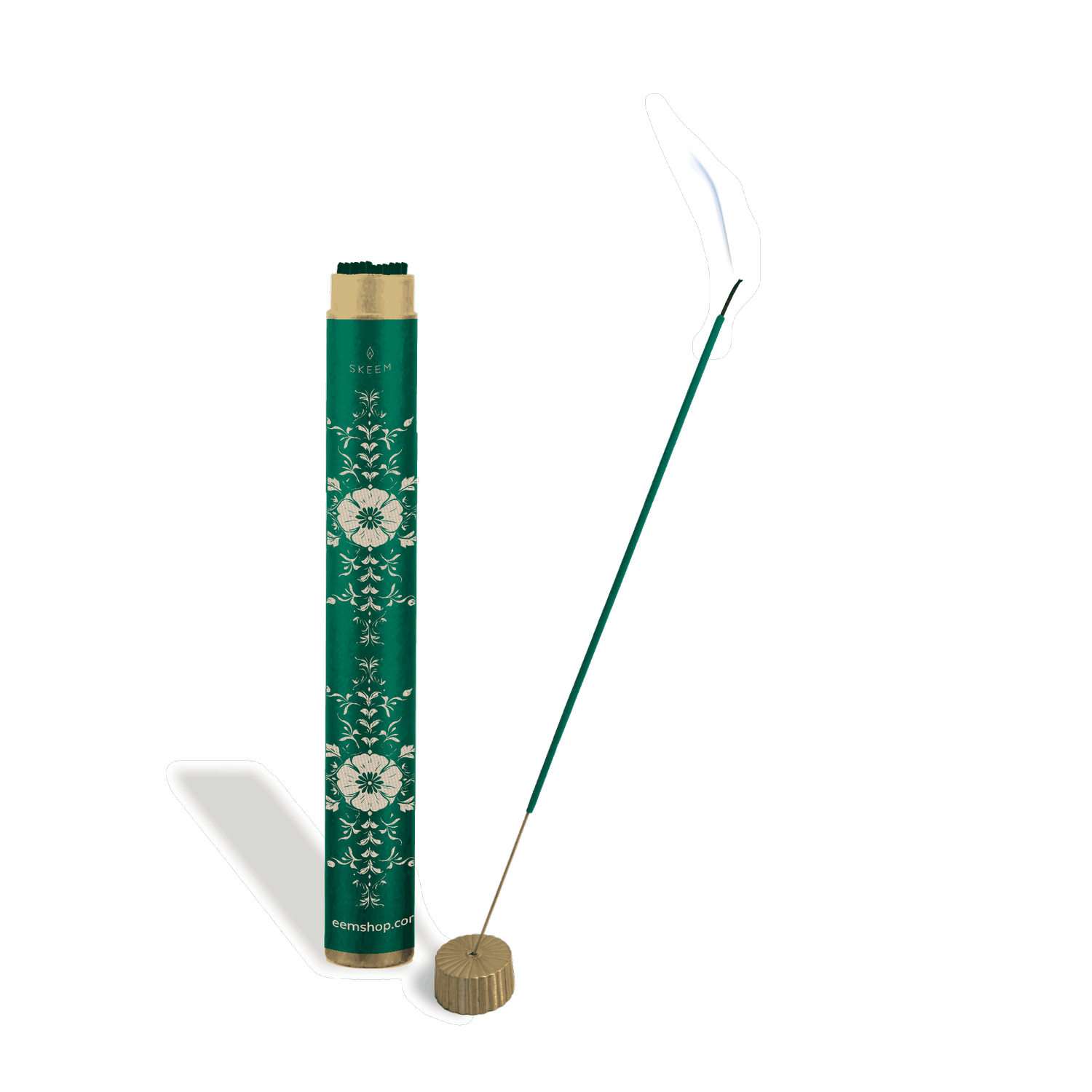 Gilded Incense w/ Brass Holder, Velvet Pear