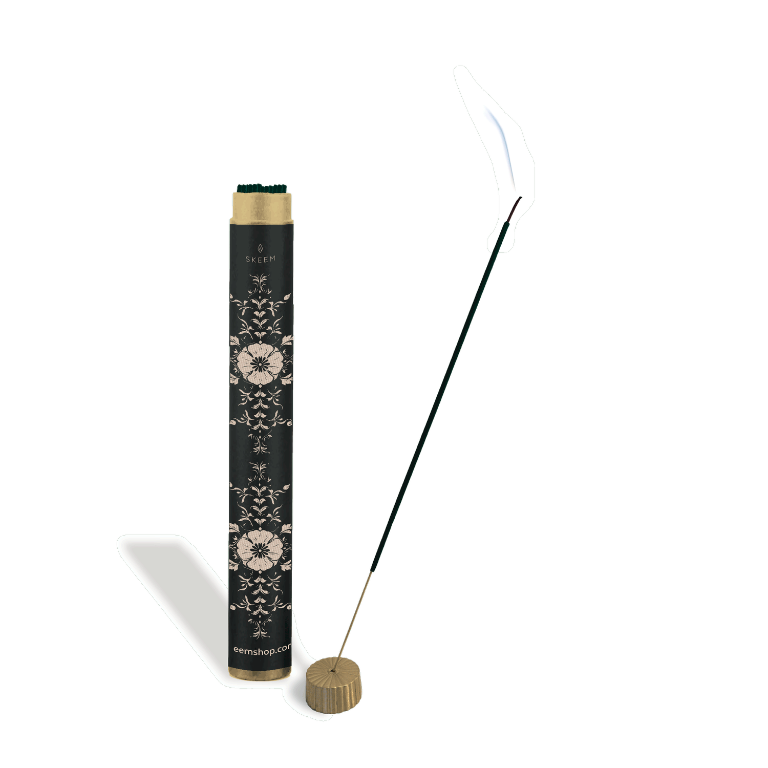 Gilded Incense w/ Brass Holder, Sweet Balsam