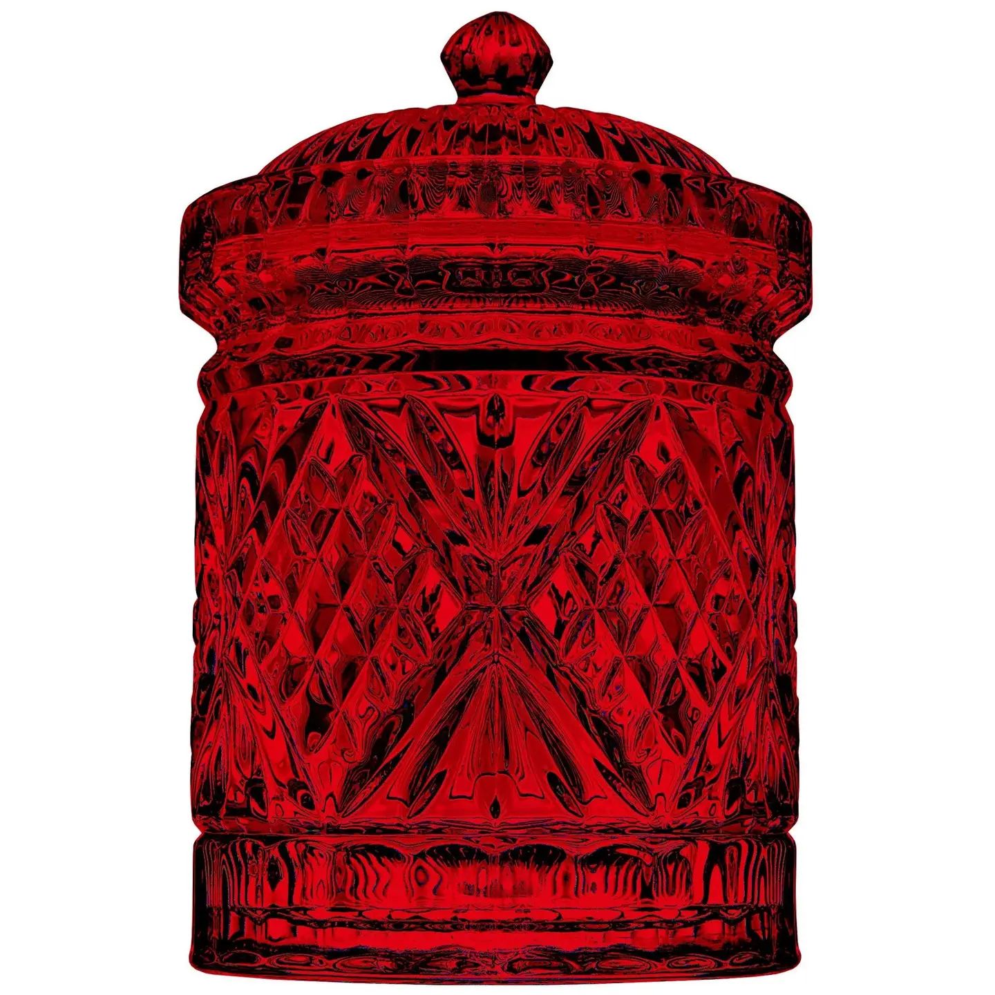Dublin Red Crystal Kitchen Canister