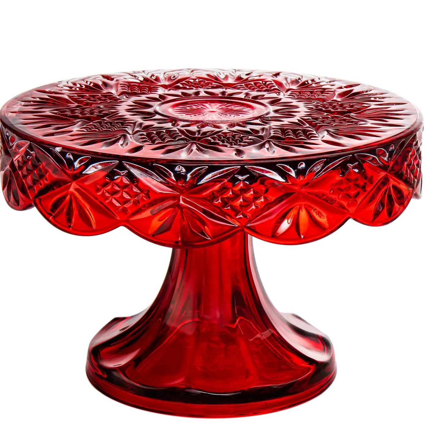 Dublin Red 8" Cake Plate