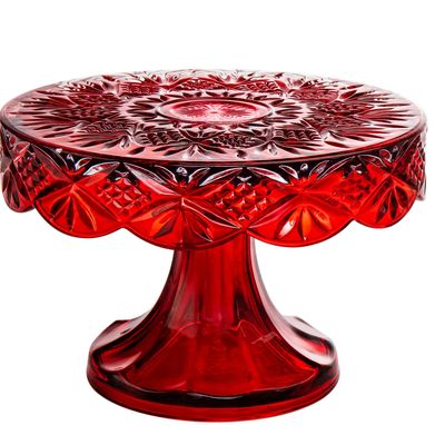 Dublin Red 8" Cake Plate