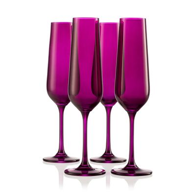 Champagne Flutes, Amethyst