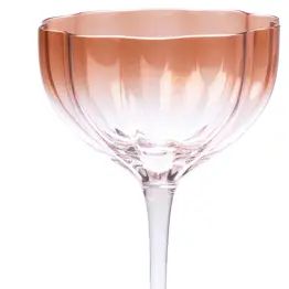 Ruffle Coupe Brown-White Ombre