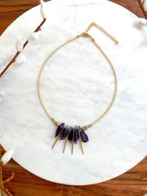 The Draha Necklace, Amethyst Spike