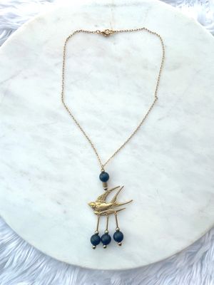The Talia Necklace, Brass Bird