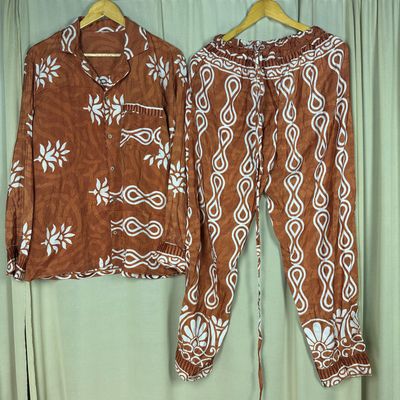 Upcycled Silk PJ Set No. 8 - S/M