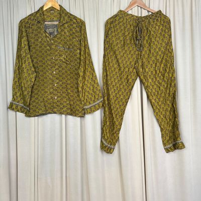 Upcycled Silk PJ Set No. 19 - S/M