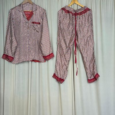 Upcycled Silk PJ Set No. 20 - S/M