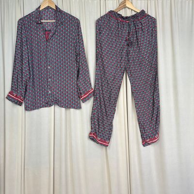 Upcycled Silk PJ Set No. 25 - S/M