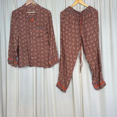 Upcycled Silk PJ Set No. 24 - S/M