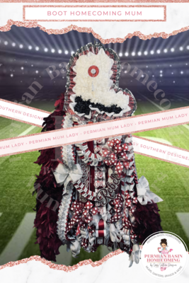 Boot Shaped Homecoming Mum