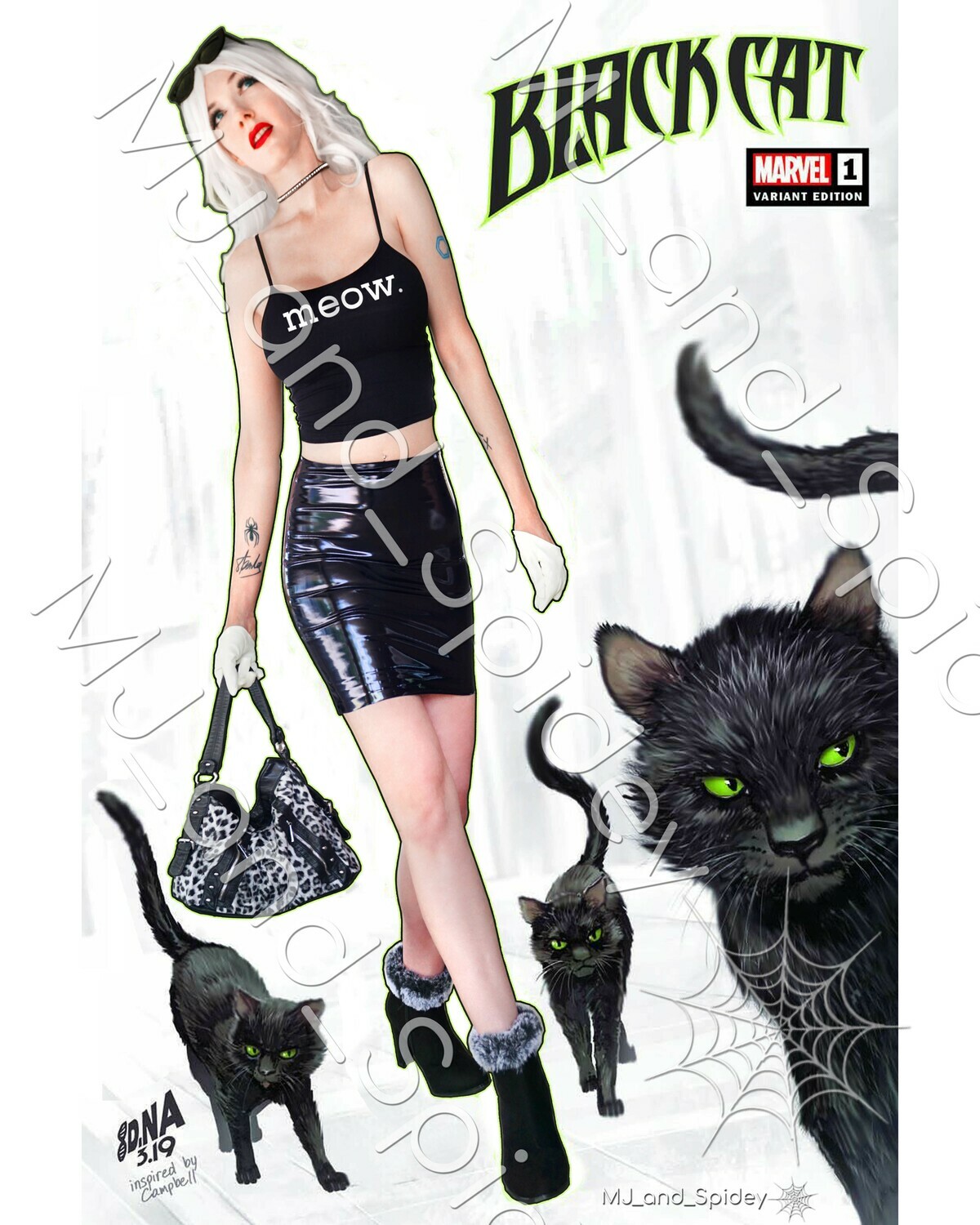 Marvel - Spider-Man - Black Cat - Nakayama 1 - Digital Cosplay Image (@MJ_and_Spidey, MJ and Spidey, Comics)