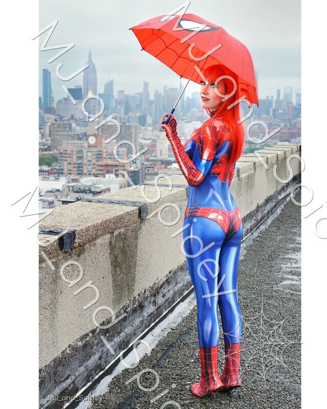 Marvel - Spider-Man - Mary Jane Watson - Classic Spider-Suit - NYC 1 - Digital Cosplay Image (@MJ_and_Spidey, MJ and Spidey, Comics)