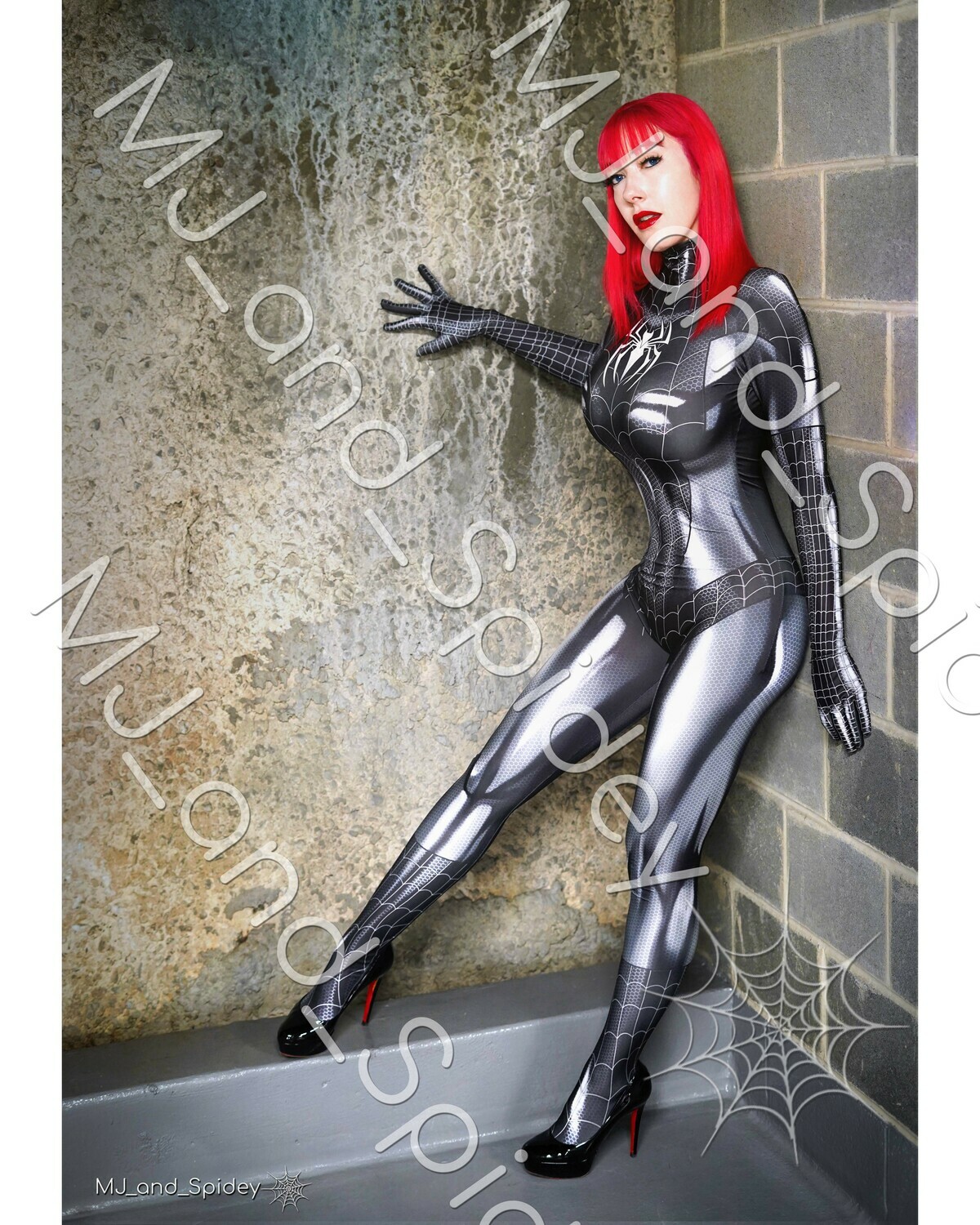 Marvel - Spider-Man - Mary Jane Watson - Symbiote Spider-Suit 1 - Cosplay Print (@MJ_and_Spidey, MJ and Spidey, Comics)