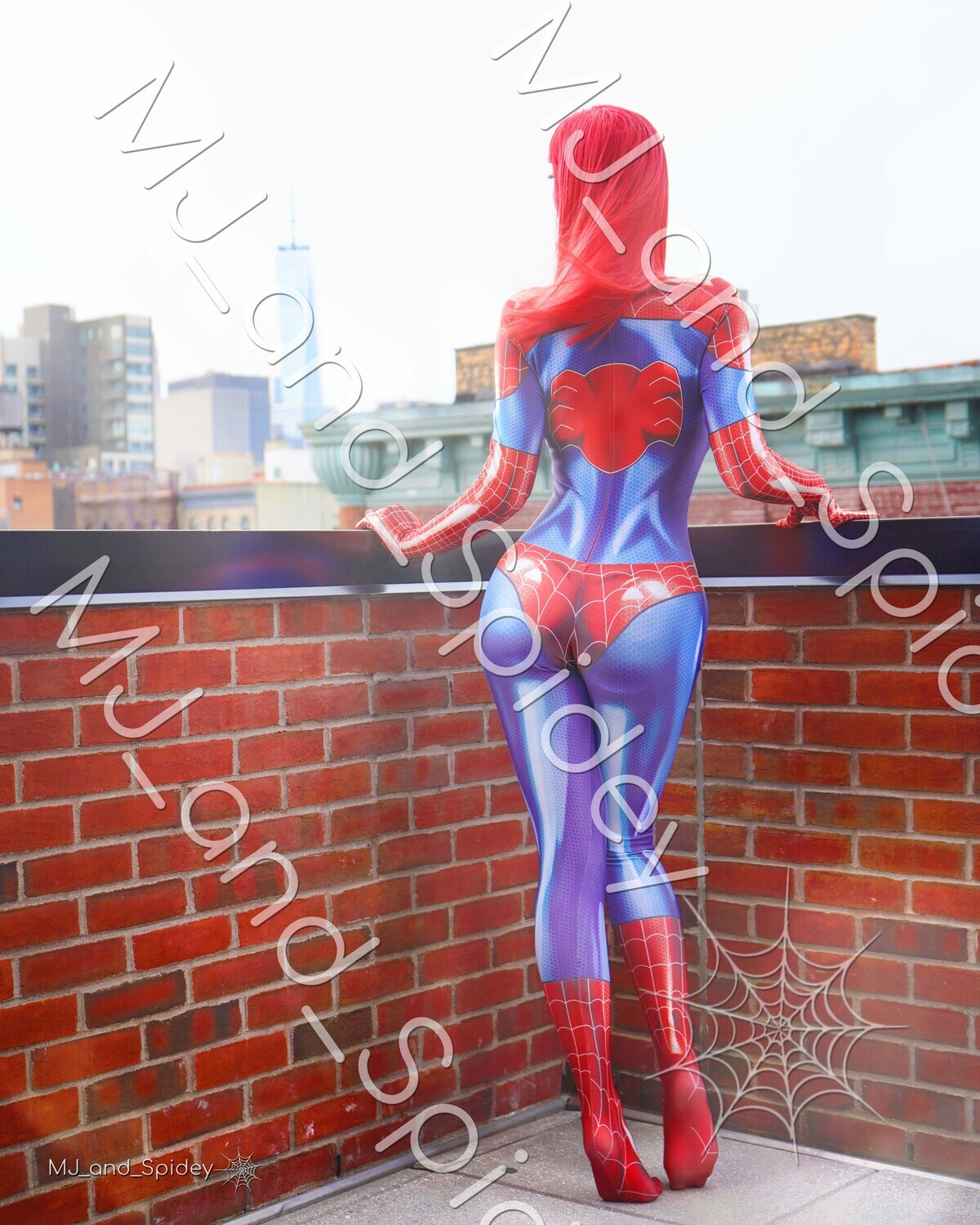 Marvel - Spider-Man - Mary Jane Watson - Classic Spider-Suit - NYC 3 - Digital Cosplay Image (@MJ_and_Spidey, MJ and Spidey, Comics)