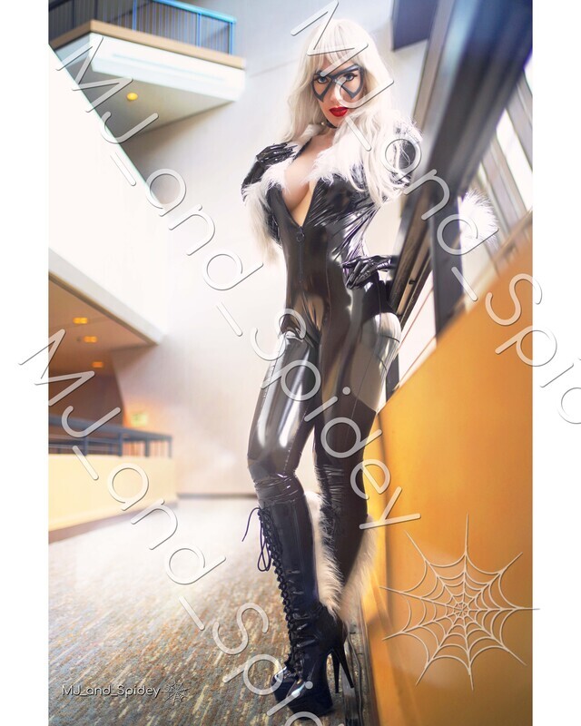 Marvel - Spider-Man - Black Cat - Latex 3 - Digital Cosplay Image (@MJ_and_Spidey, MJ and Spidey, Comics)