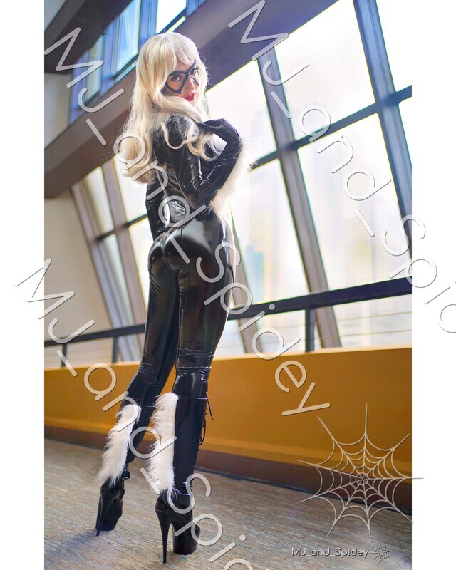 Marvel - Spider-Man - Black Cat - Latex 4 - Digital Cosplay Image (@MJ_and_Spidey, MJ and Spidey, Comics)