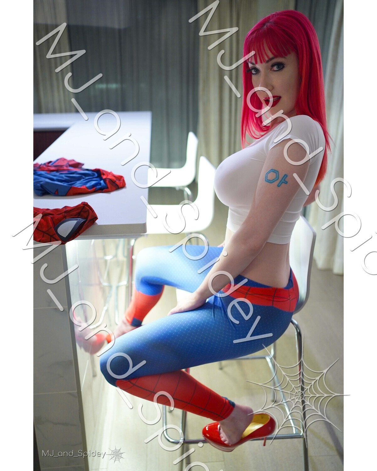 Marvel - Spider-Man - Mary Jane Watson - Leggings 2 - Digital Cosplay Image (@MJ_and_Spidey, MJ and Spidey, Comics)