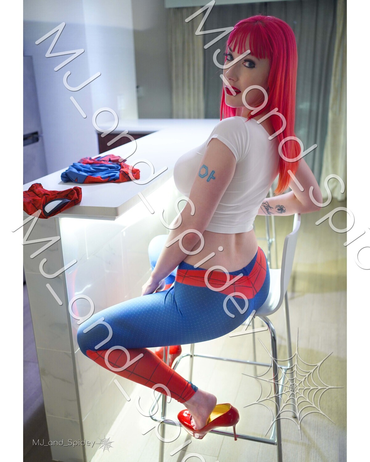 Marvel - Spider-Man - Mary Jane Watson - Leggings 1 - Digital Cosplay Image (@MJ_and_Spidey, MJ and Spidey, Comics)