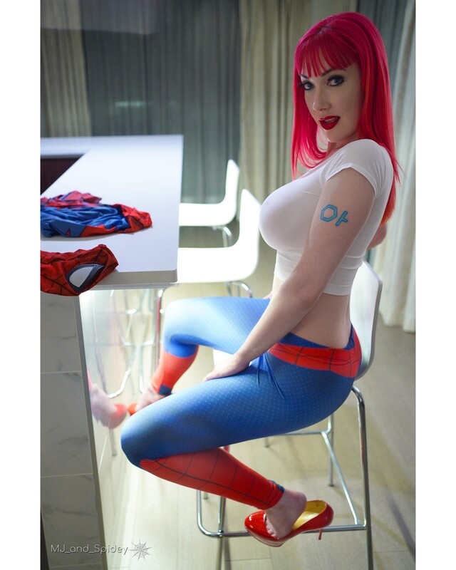 Marvel - Spider-Man - Mary Jane Watson - Leggings 2 - Cosplay Print (@MJ_and_Spidey, MJ and Spidey, Comics)