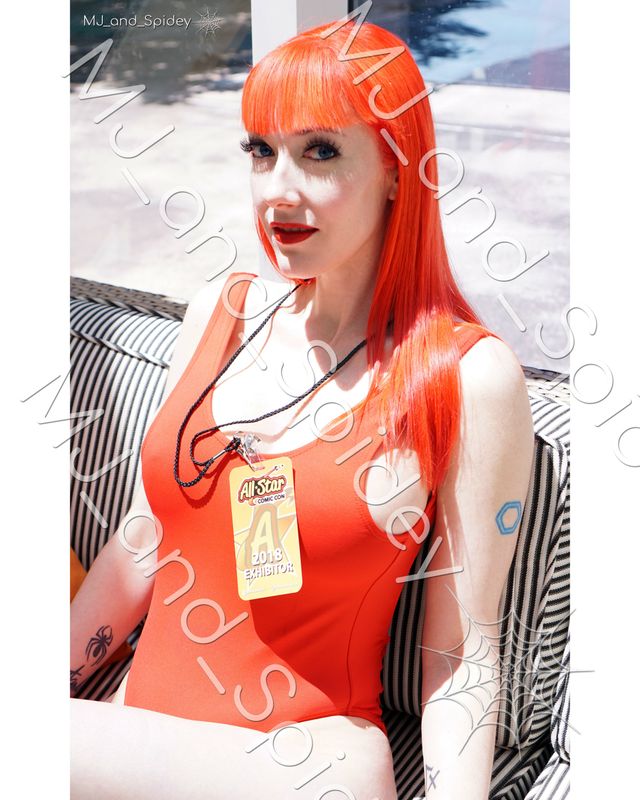 Marvel - Spider-Man - Mary Jane Watson - Swimsuit 1 - Digital Cosplay Image (@MJ_and_Spidey, MJ and Spidey, Comics)