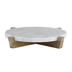 Marble & Wood Stand