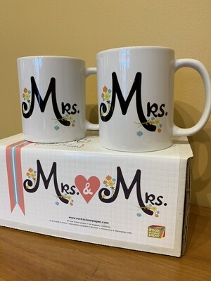 Mrs & Mrs mug set