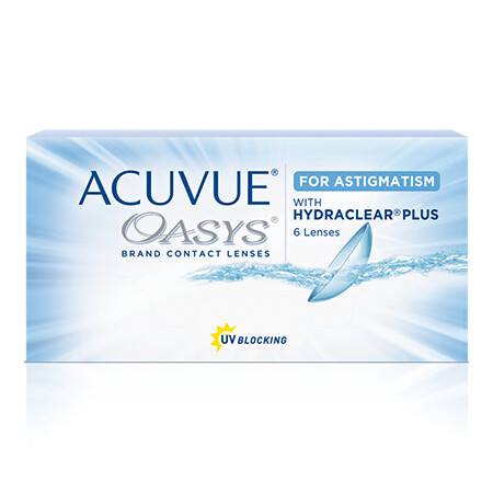 ACUVUE OASYS with HYDRACLEAR PLUS ასტიგმატიზმისთვის (6 ცალი)