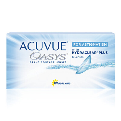 ACUVUE OASYS with HYDRACLEAR PLUS ასტიგმატიზმისთვის (6 ცალი) ACUVUE OASYS with HYDRACLEAR PLUS ასტიგმატიზმისთვის (6 ცალი)