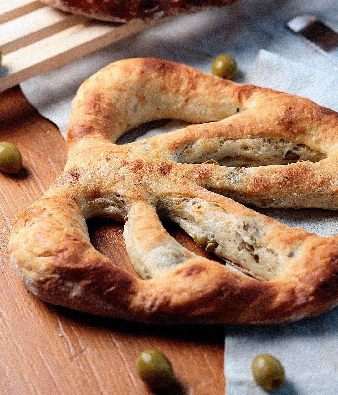 Fougasse, Fougasse: Fougasse azeitonas verdes